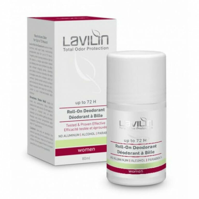 Hlavin Lavilin TOP 72 Hour Roll-on Deodorant WOMEN No Aluminum/No Alcohol/No Parabens 80 ml